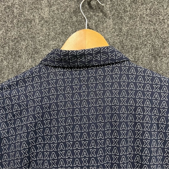 A|X Armani Exchange Men's Regular-Fit Logo-Print Polo Shirt Size Large - Picture 9 of 14